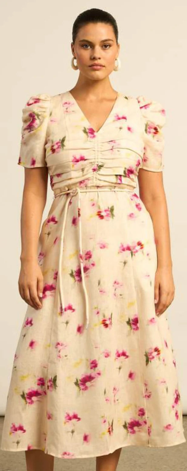 Glimmer Dress | Watercolour Bloom