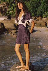 Lasiandra Lace Mini Dress | Ink Purple