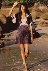 Lasiandra Lace Mini Dress | Ink Purple