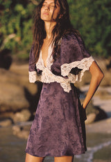 Lasiandra Lace Mini Dress | Ink Purple