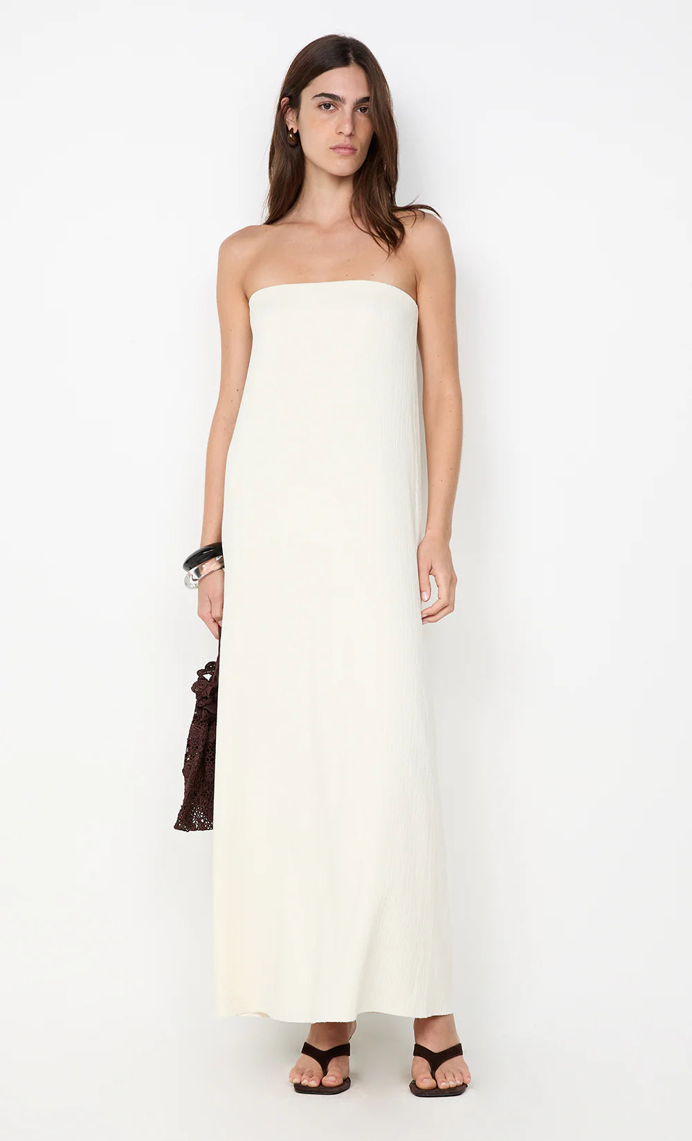Jolene Strapless Dress | Ivory
