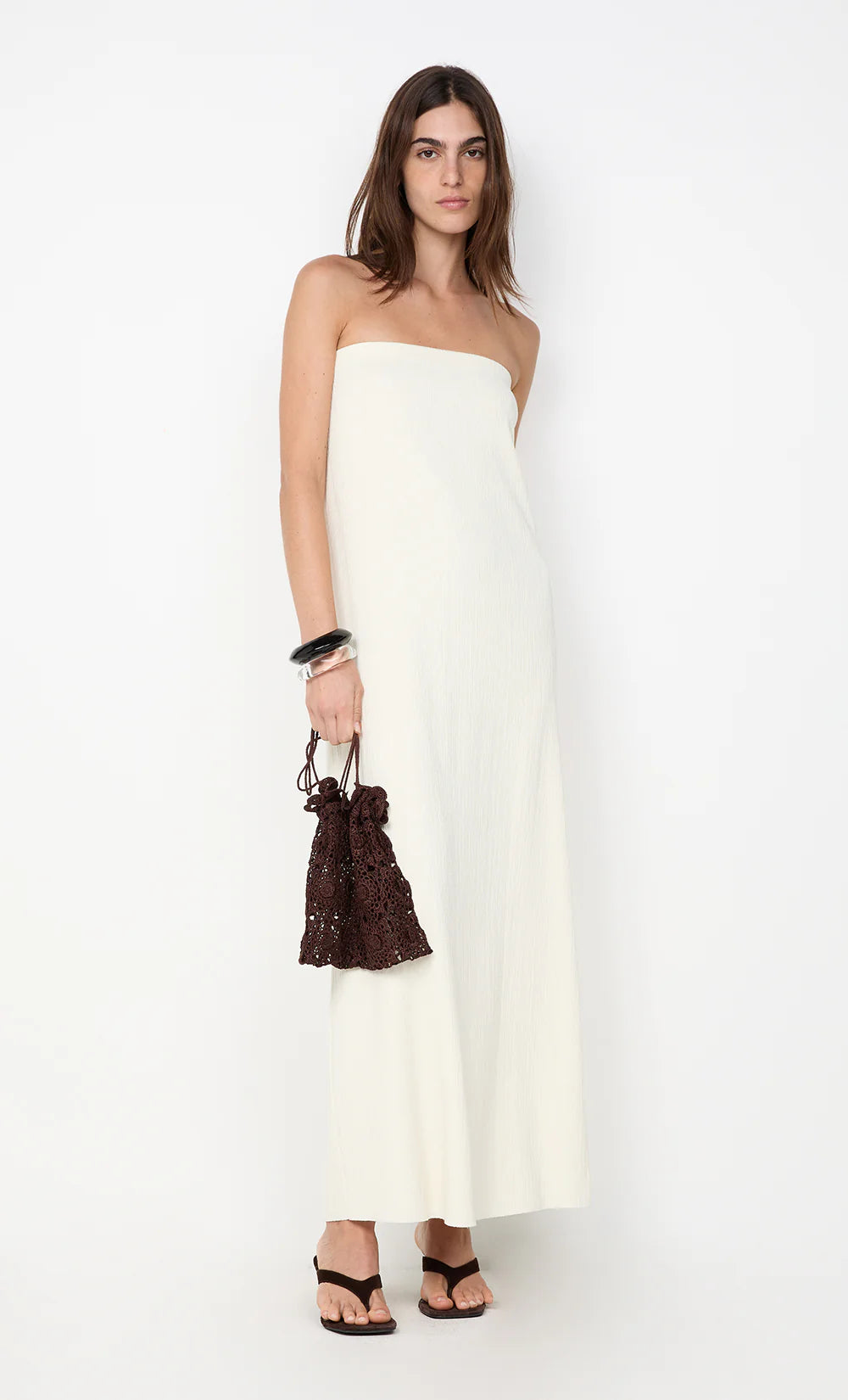 Jolene Strapless Dress | Ivory