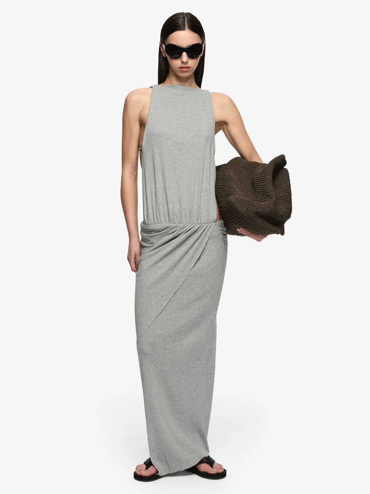 Nerida Asym Dress | Grey Marle