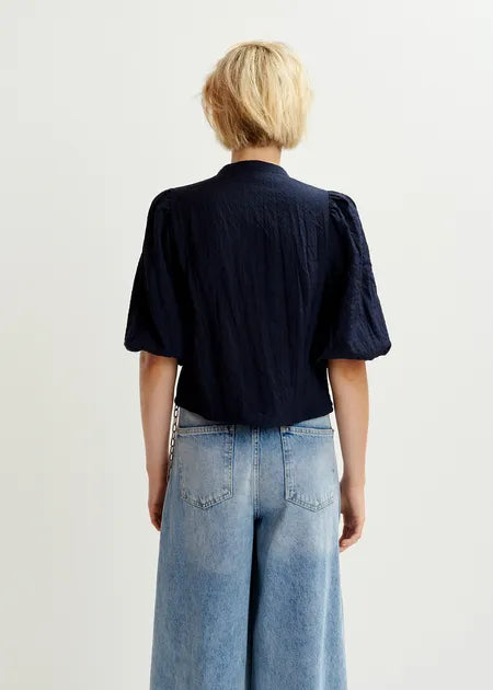 Heartfelt Sequin Shirt | Dark Blue