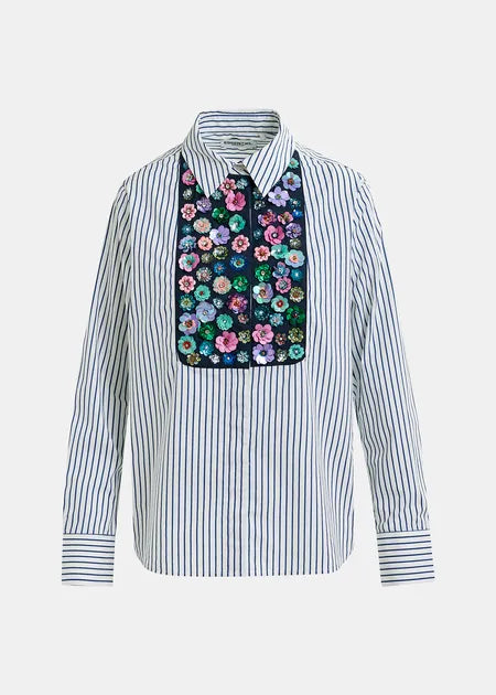 Horleans Flower Sequin Shirt | Multicoloured