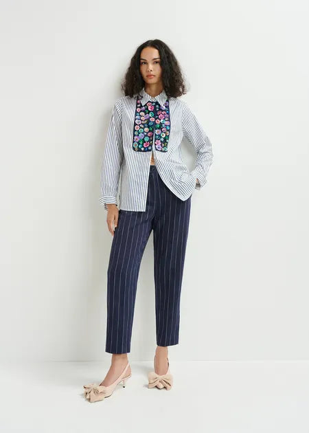 Horleans Flower Sequin Shirt | Multicoloured