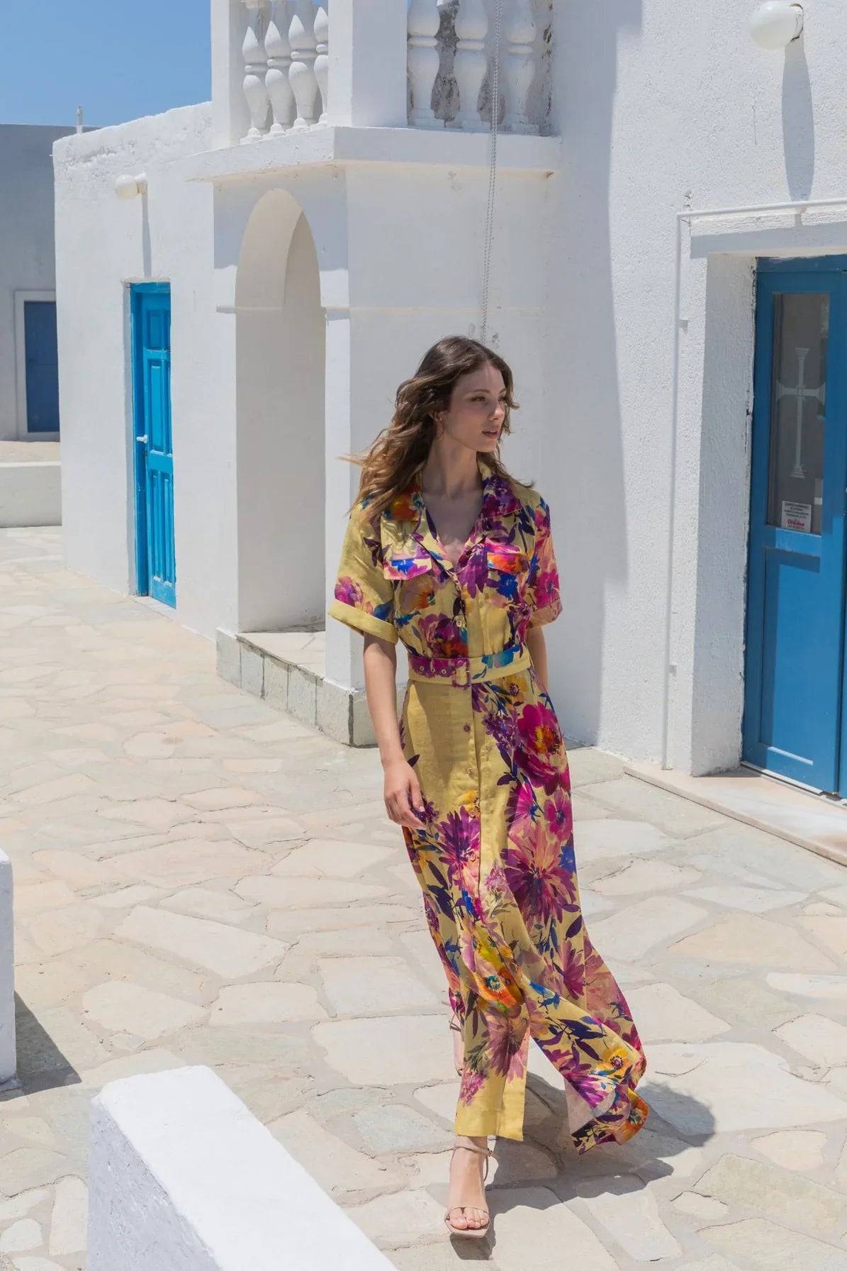 Eliana Shirt Dress | Golden Dusk