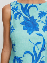 Juniper Mini Dress | Cobalt Blue/Green