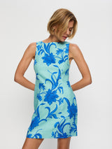 Juniper Mini Dress | Cobalt Blue/Green