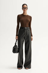 Silia Knit Top | Tan