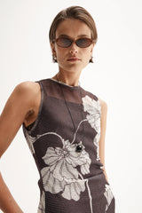 Lilian Maxi Dress | Chocolate Floral Print