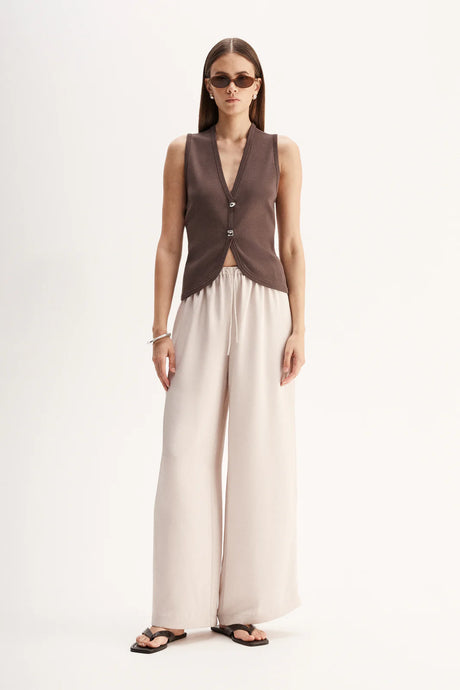 Lana Knit Vest | Chocolate