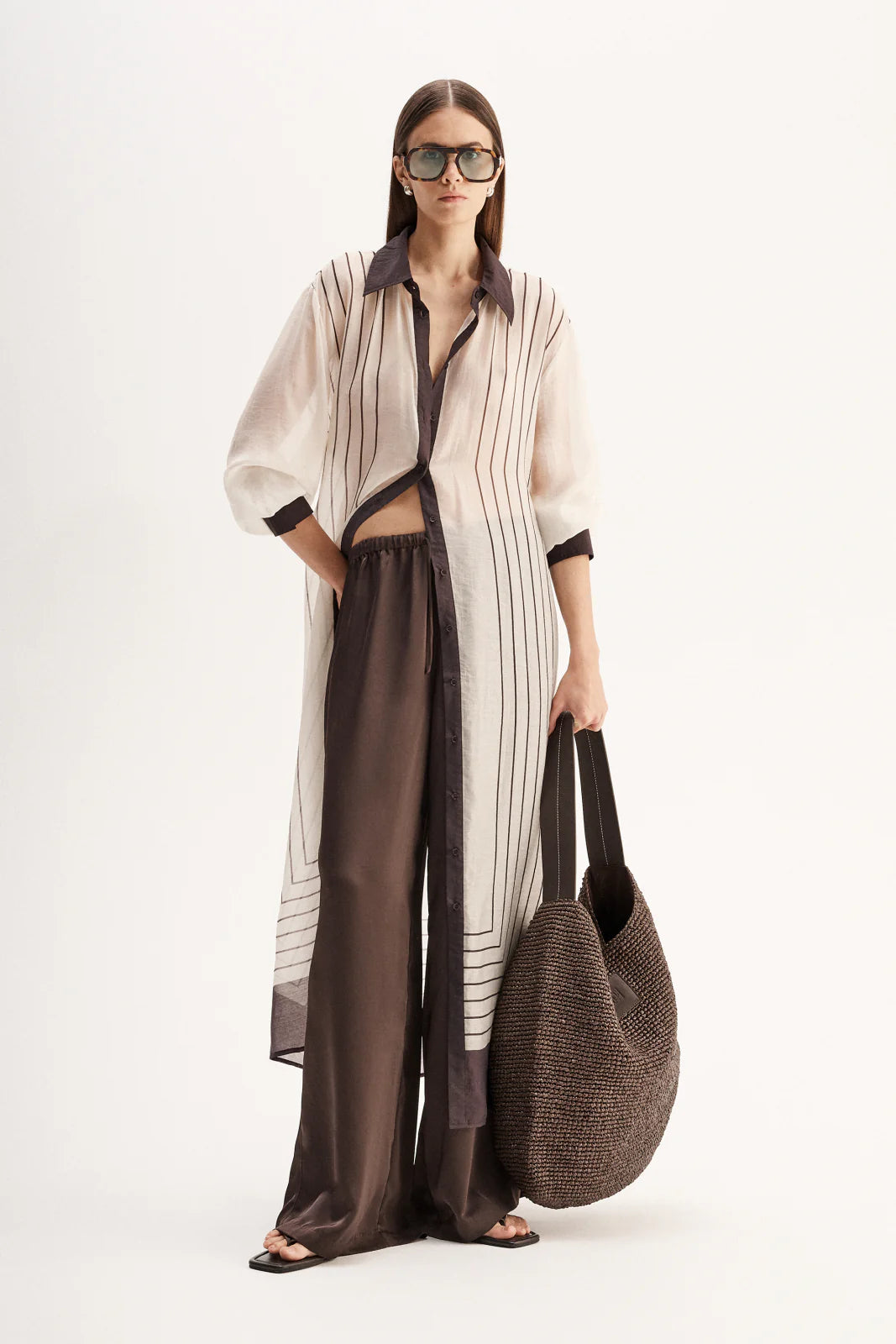 Havana Maxi Dress | Chocolate Stripe