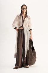 Havana Maxi Dress | Chocolate Stripe