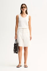 Perkins Denim Short | Ivory