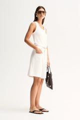 Perkins Denim Short | Ivory