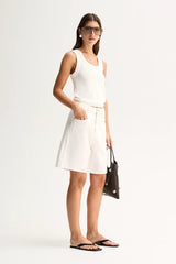 Perkins Denim Short | Ivory
