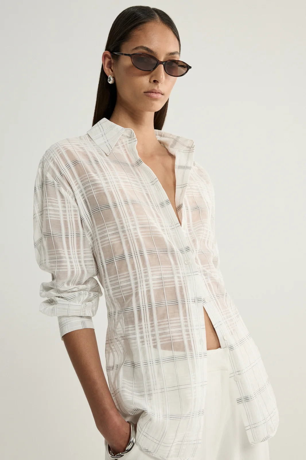 Onyx Shirt | White Check