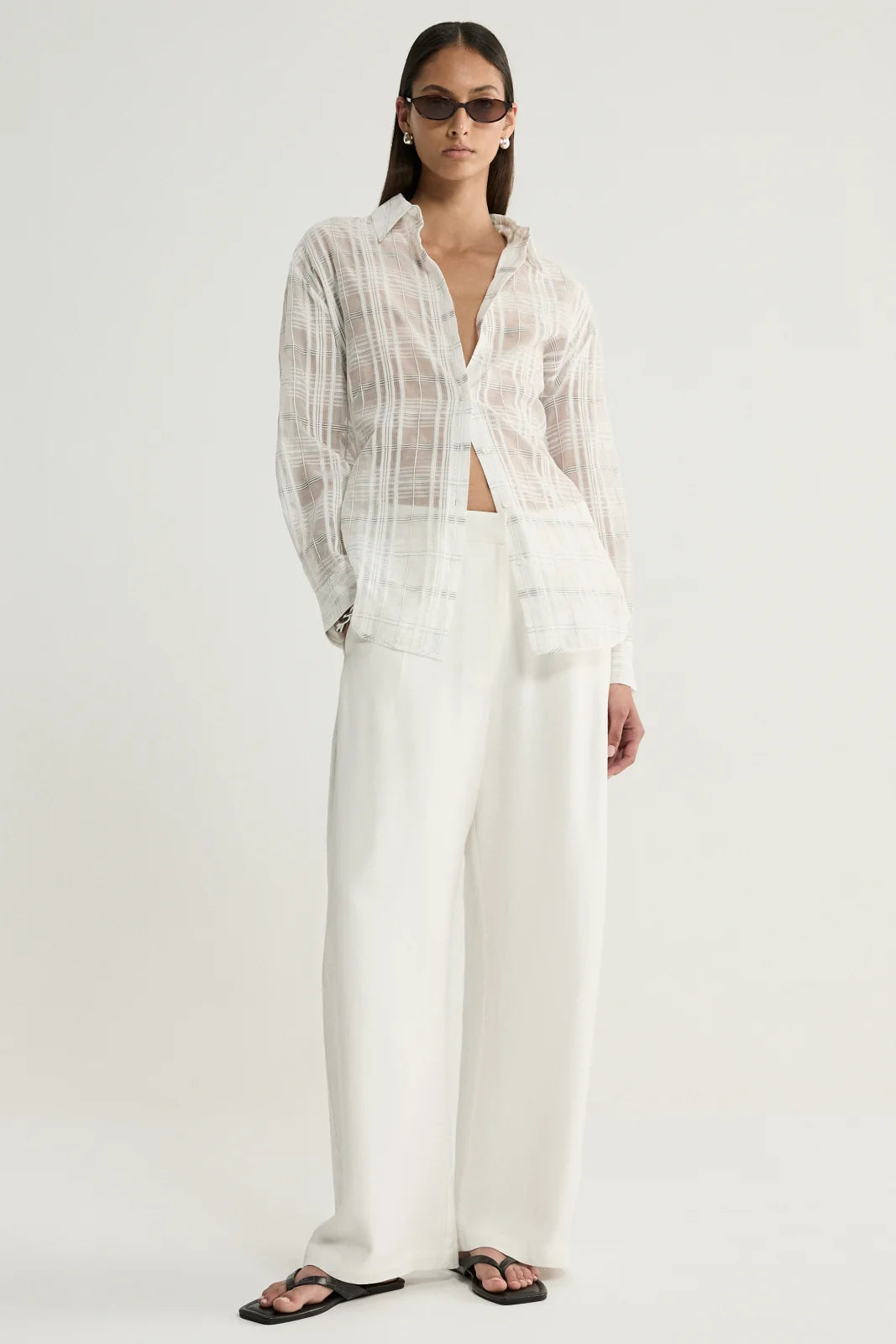 Onyx Shirt | White Check
