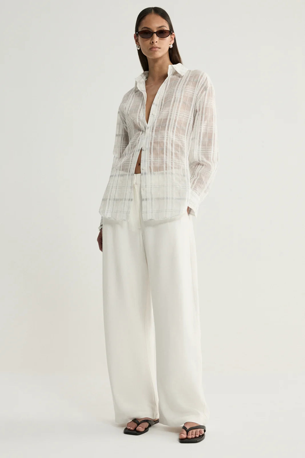 Onyx Shirt | White Check