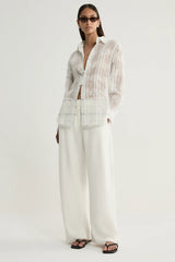 Onyx Shirt | White Check
