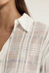 Onyx Shirt | White Check