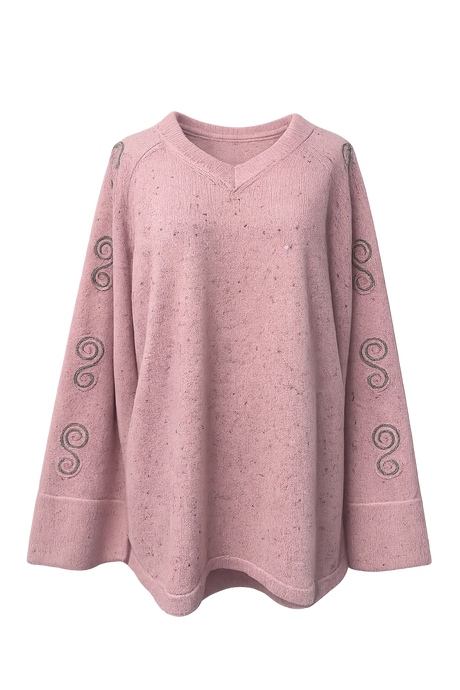 Speckle Liric Chunky Knit Jumper | Pink