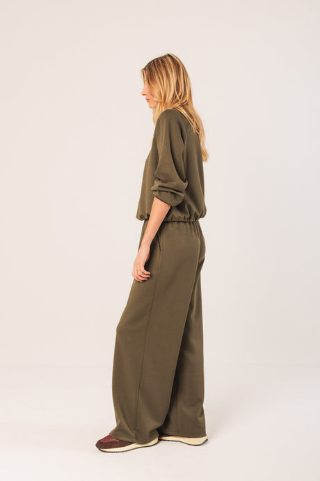 Wide Leg Pants | Vison