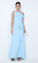 Lyana Asym Maxi Dress | Sky Blue