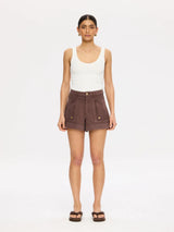 Celene Denim Short | Chocolate