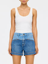 Coralie Denim Short | Two Tone Blue