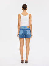 Coralie Denim Short | Two Tone Blue