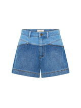 Coralie Denim Short | Two Tone Blue