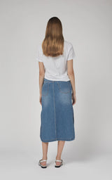 Mona Denim Skirt | Rodeo Blue