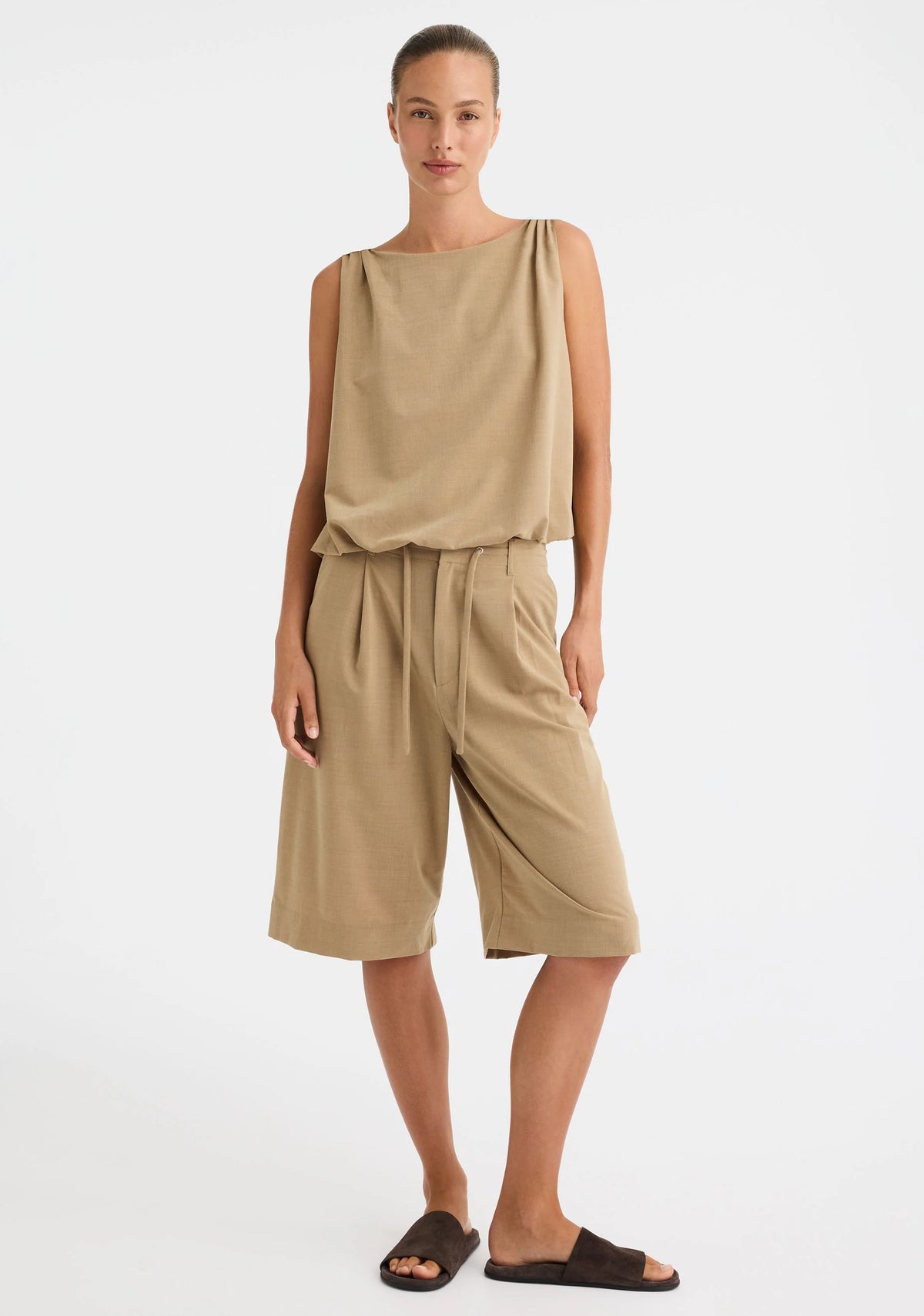 Brixton Bermuda Short | Biscuit