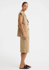 Brixton Bermuda Short | Biscuit