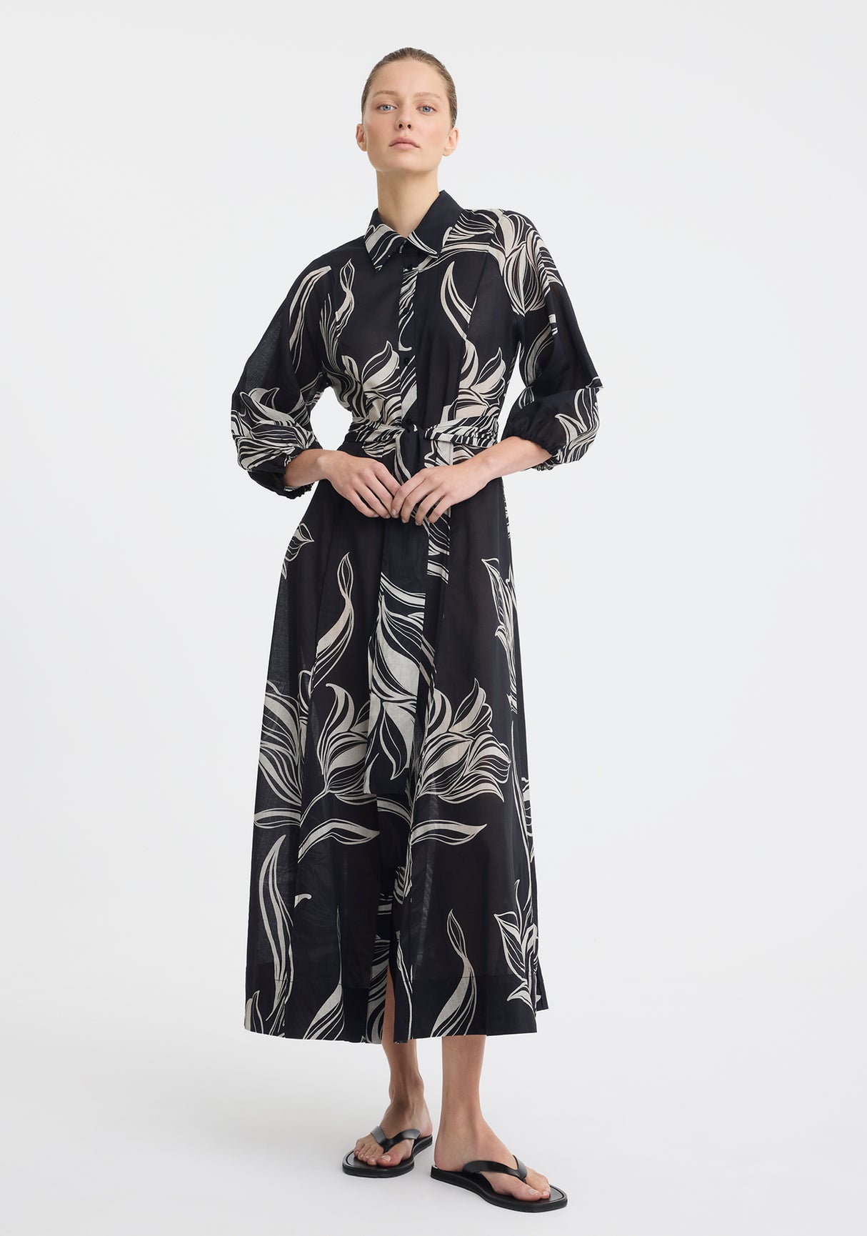 Candice Shirt Dress | Print