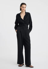 Celine Wrap Shirt | Black