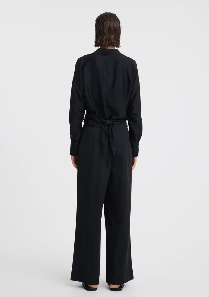 Celine Wrap Shirt | Black