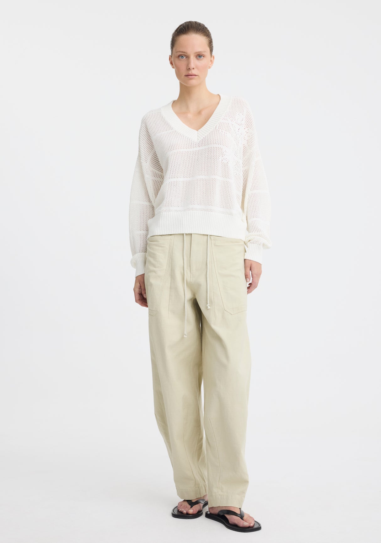 Charlie Cargo Pant | Chalk