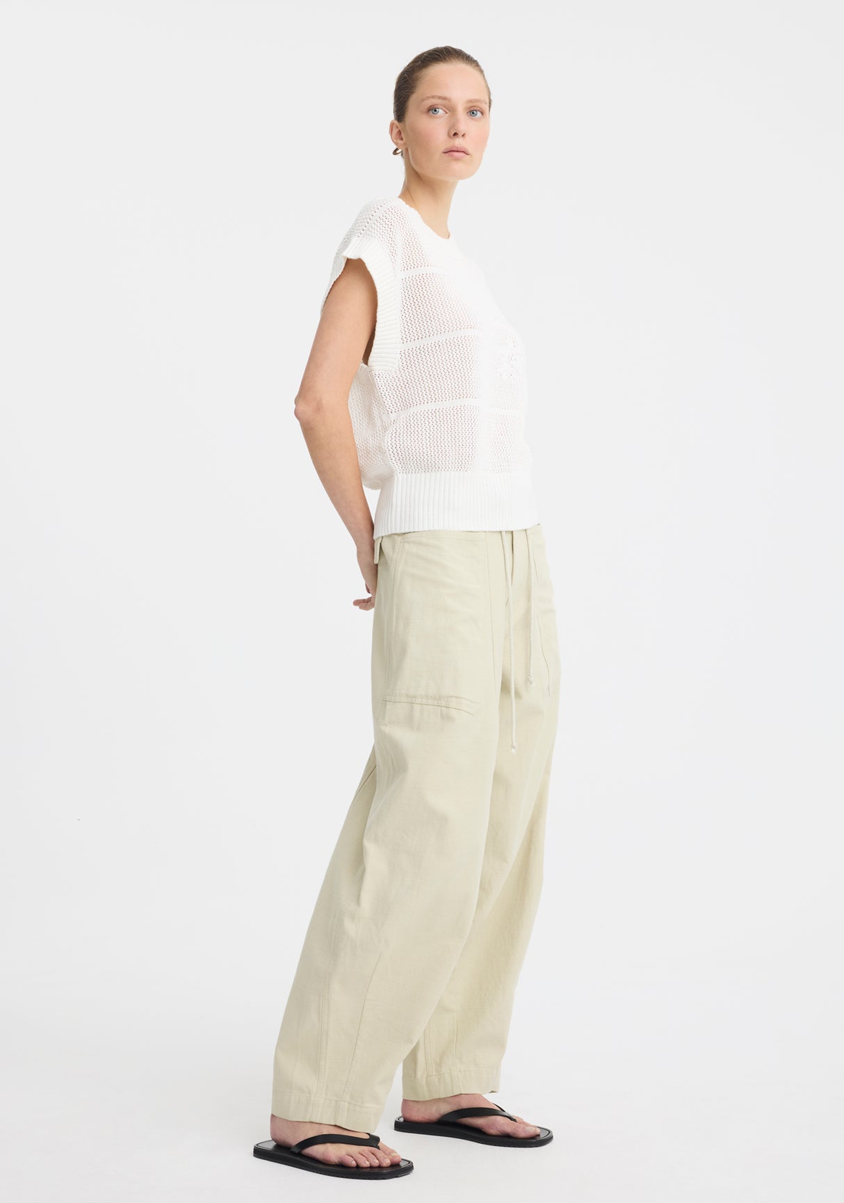 Charlie Cargo Pant | Chalk