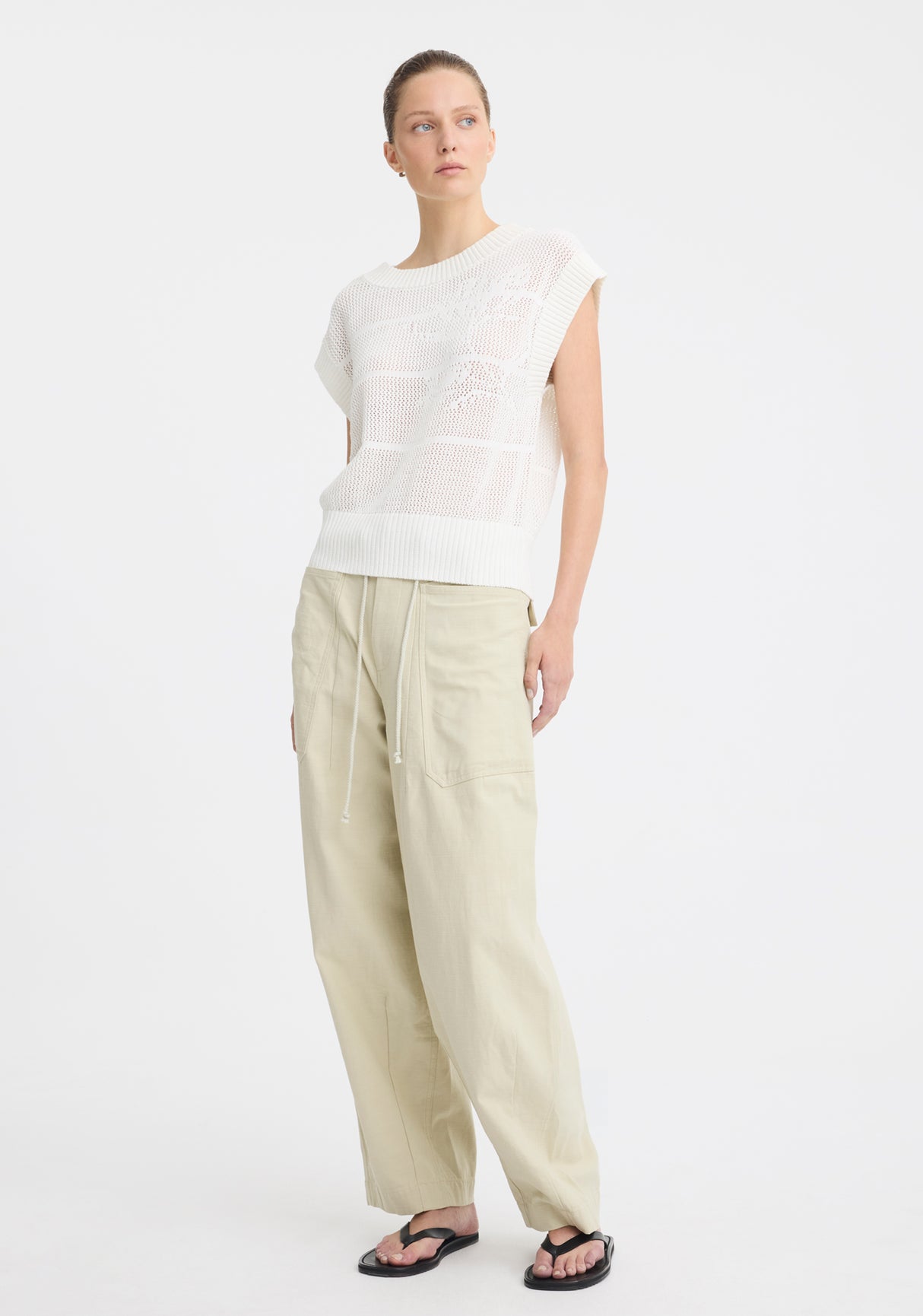Charlie Cargo Pant | Chalk