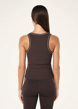 Nexus Rib Tank | Coffee Brown
