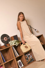 Leather Trimmed Raffia BB