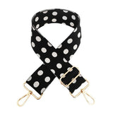 Bag Strap Polyester/Cotton Dot | Black/white
