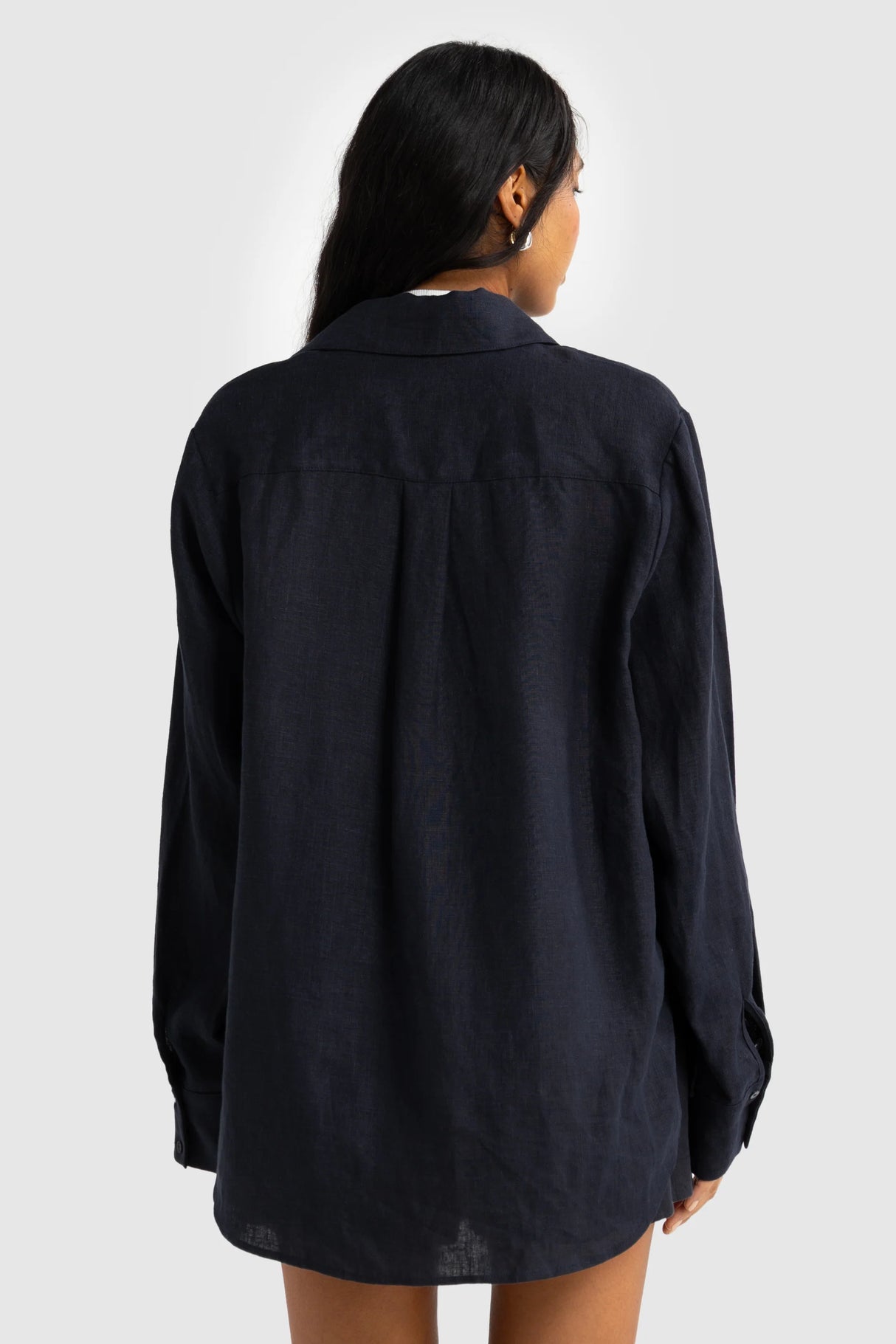 Luna Linen Shirt | French Navy