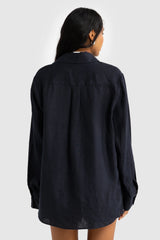 Luna Linen Shirt | French Navy