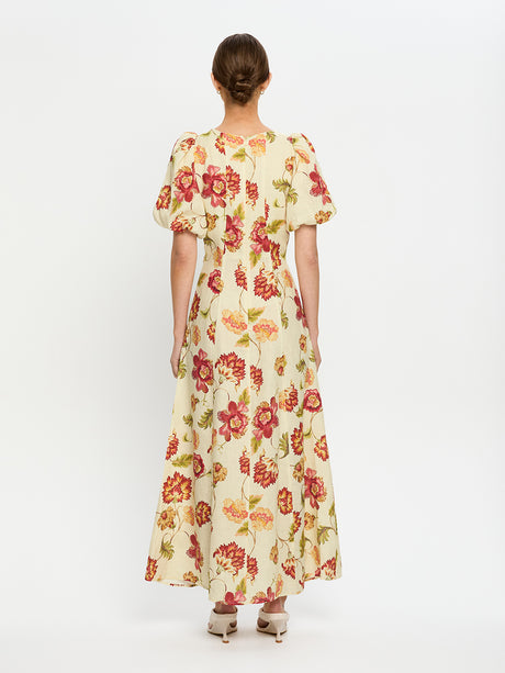 Odessa Maxi Dress | Butter/Red