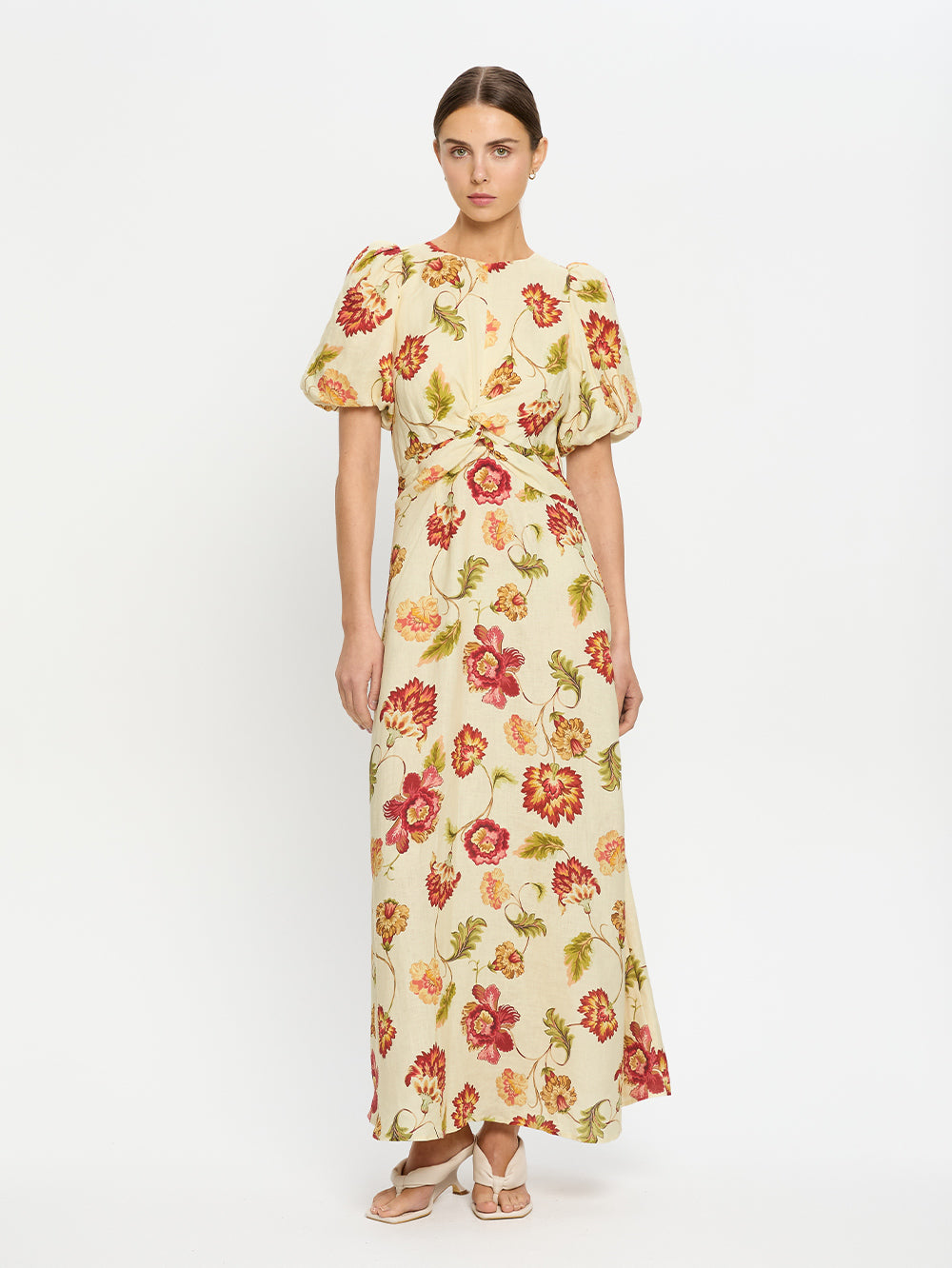 Odessa Maxi Dress | Butter/Red