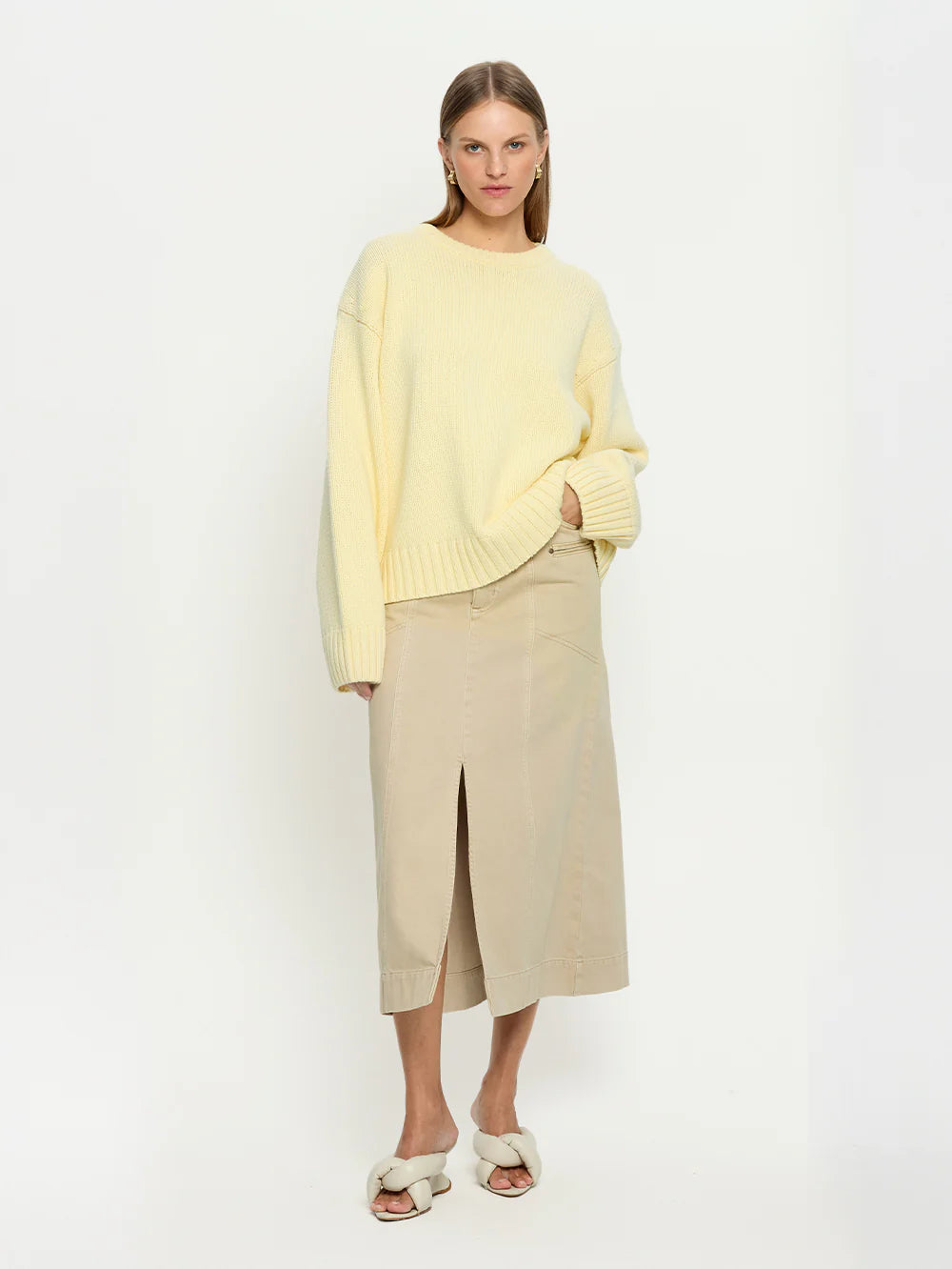 Odette Crew Neck Jumper | Butter